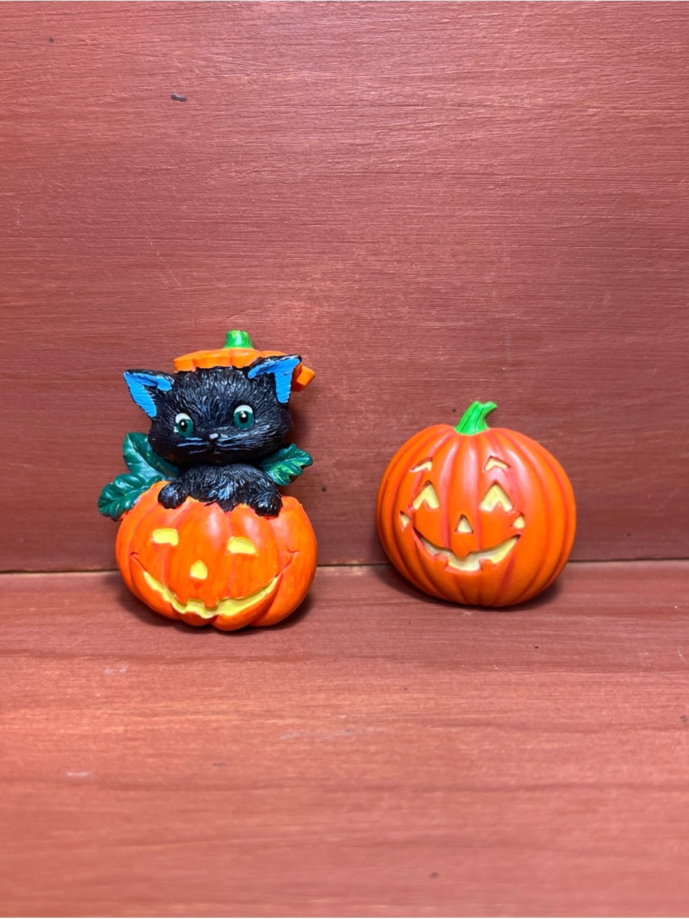 Halloween Pin Pumpkin Cat Kitty Kitten Jack O Lantern Black Orange Fall Teacher